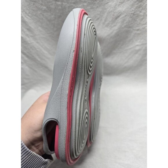 CROCS Women's Tone Skylar 7US Gray/Pink  Rubber Slip On Slingback Mary Jane Flat - Picture 9 of 12